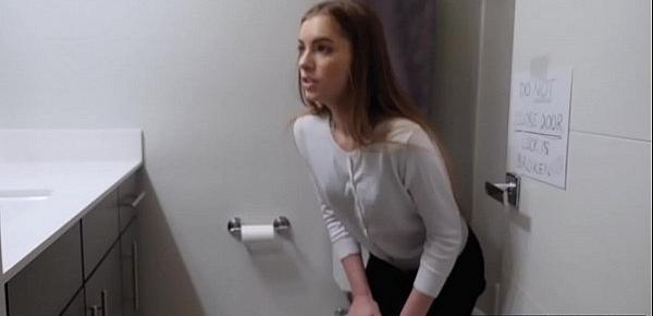  Nasty teen stepsis fucked stepbro after spied on him